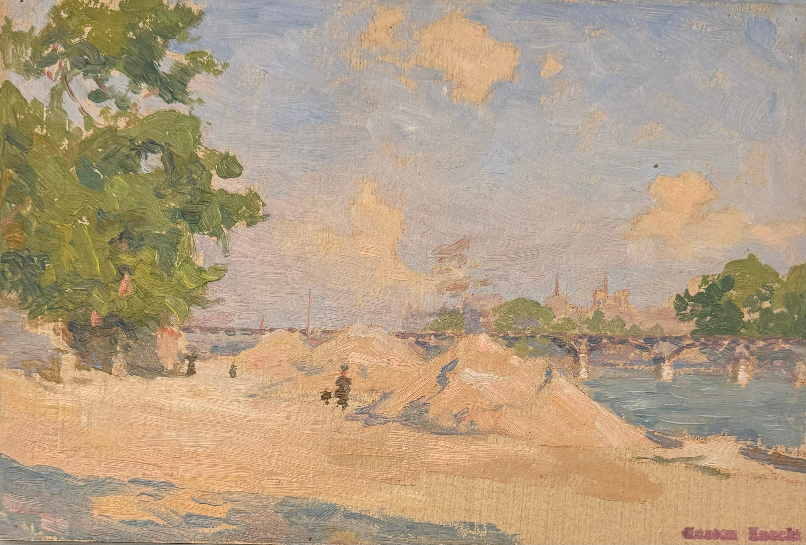 Heritage - Paris Along the Banks by Gaston Knecht (6 x 9.5)