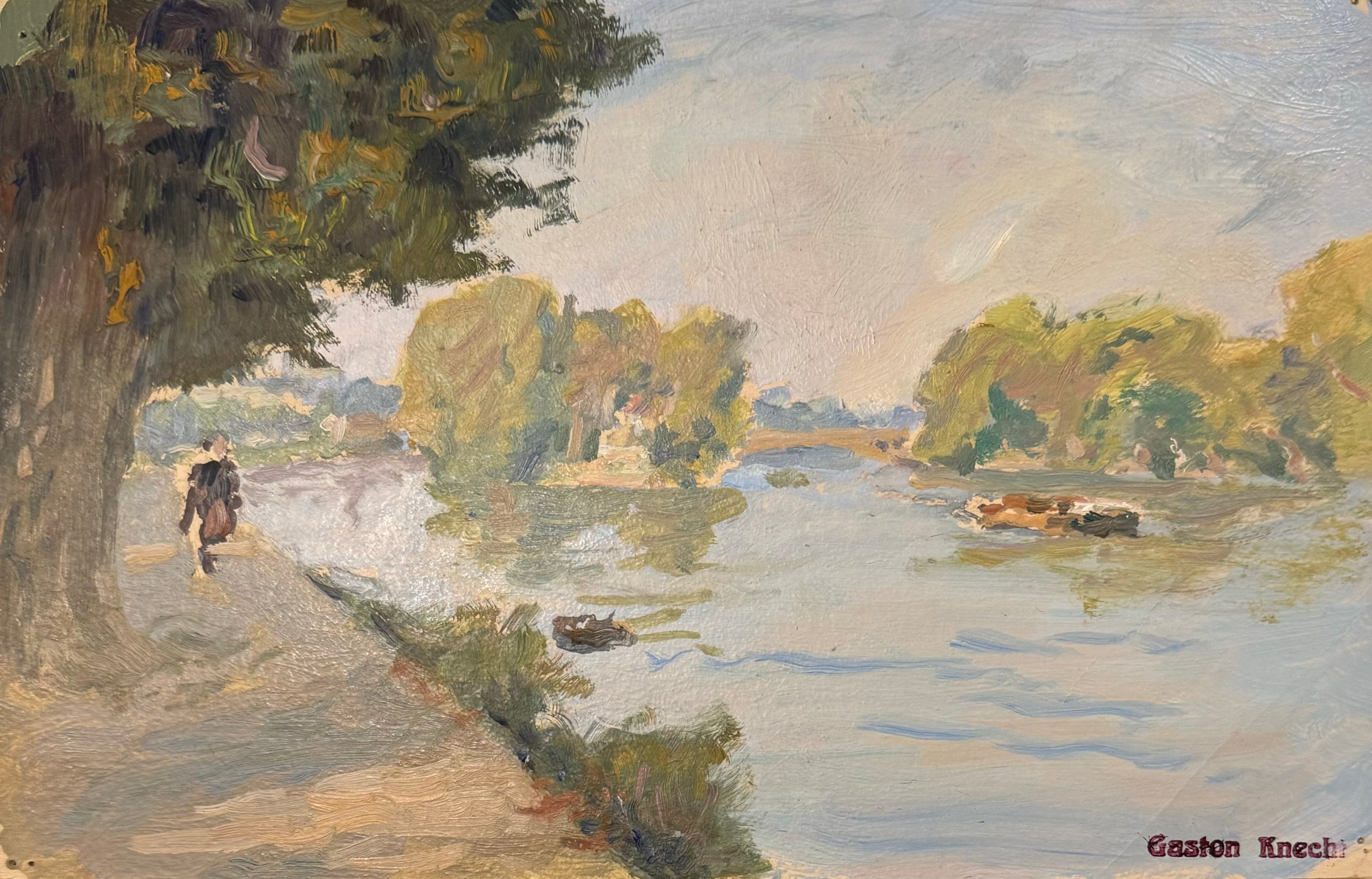 Heritage - Along the River by Gaston Knecht (6 x 9.5)