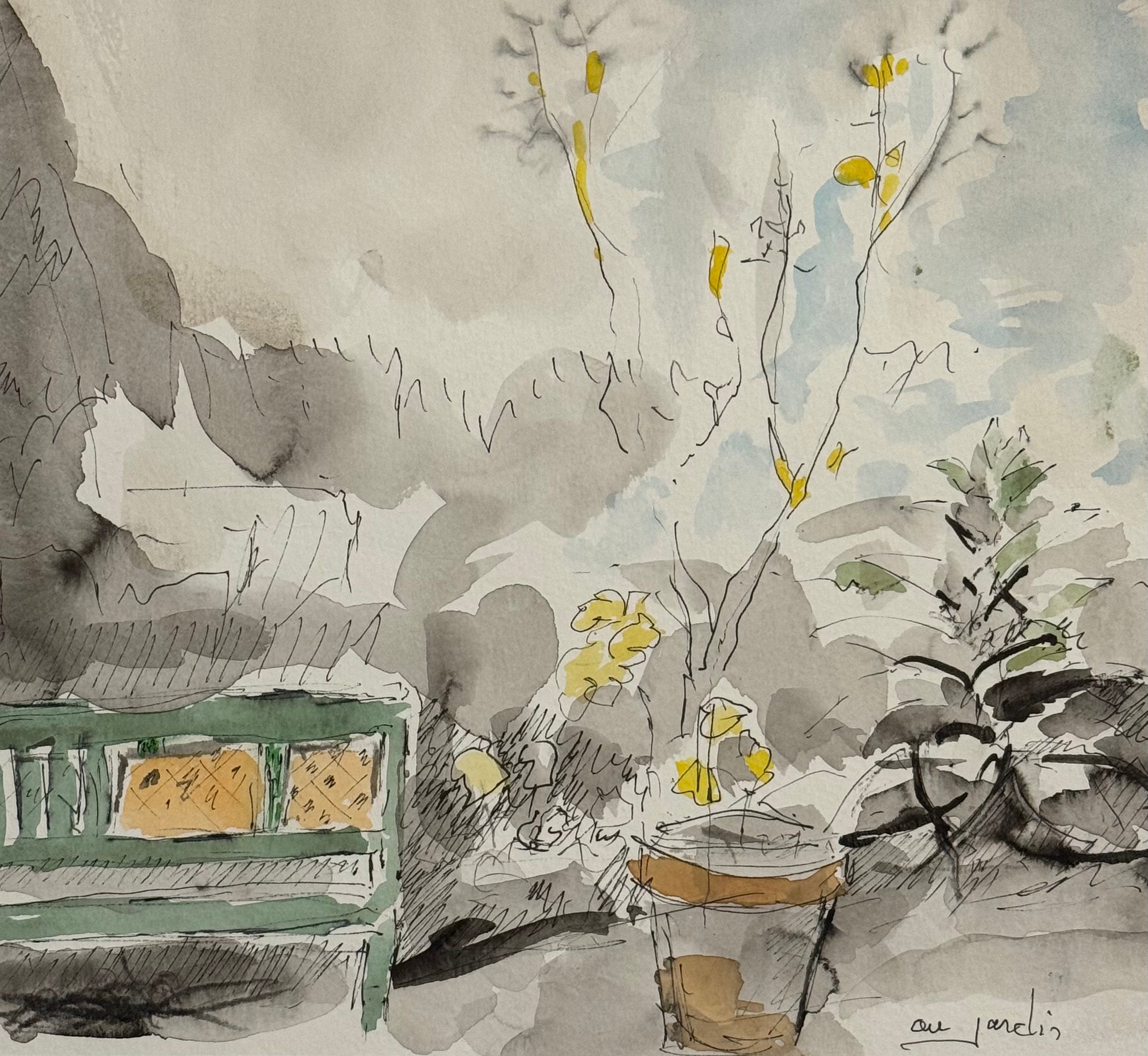 Heritage - Au Jardin by Inconnu (8.5 x 9.25)