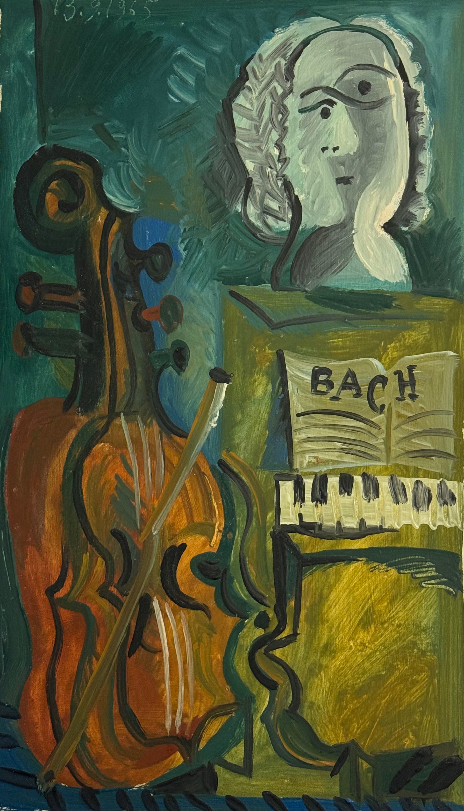 Heritage - Portrait of Bach by Raymond Debieve (18 x 10.5)