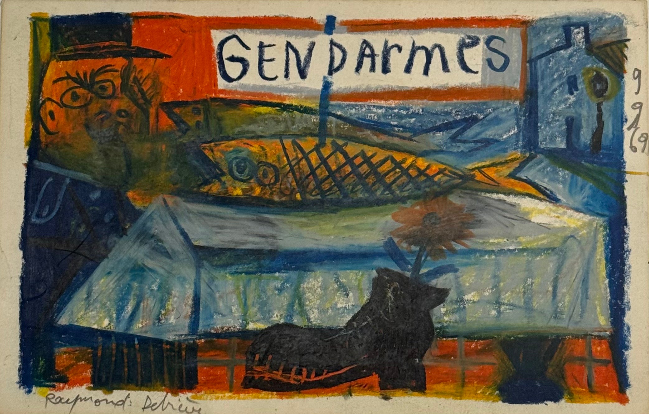 Heritage - Les Gendarmes by Raymond Debieve (5.5 x 8.25)