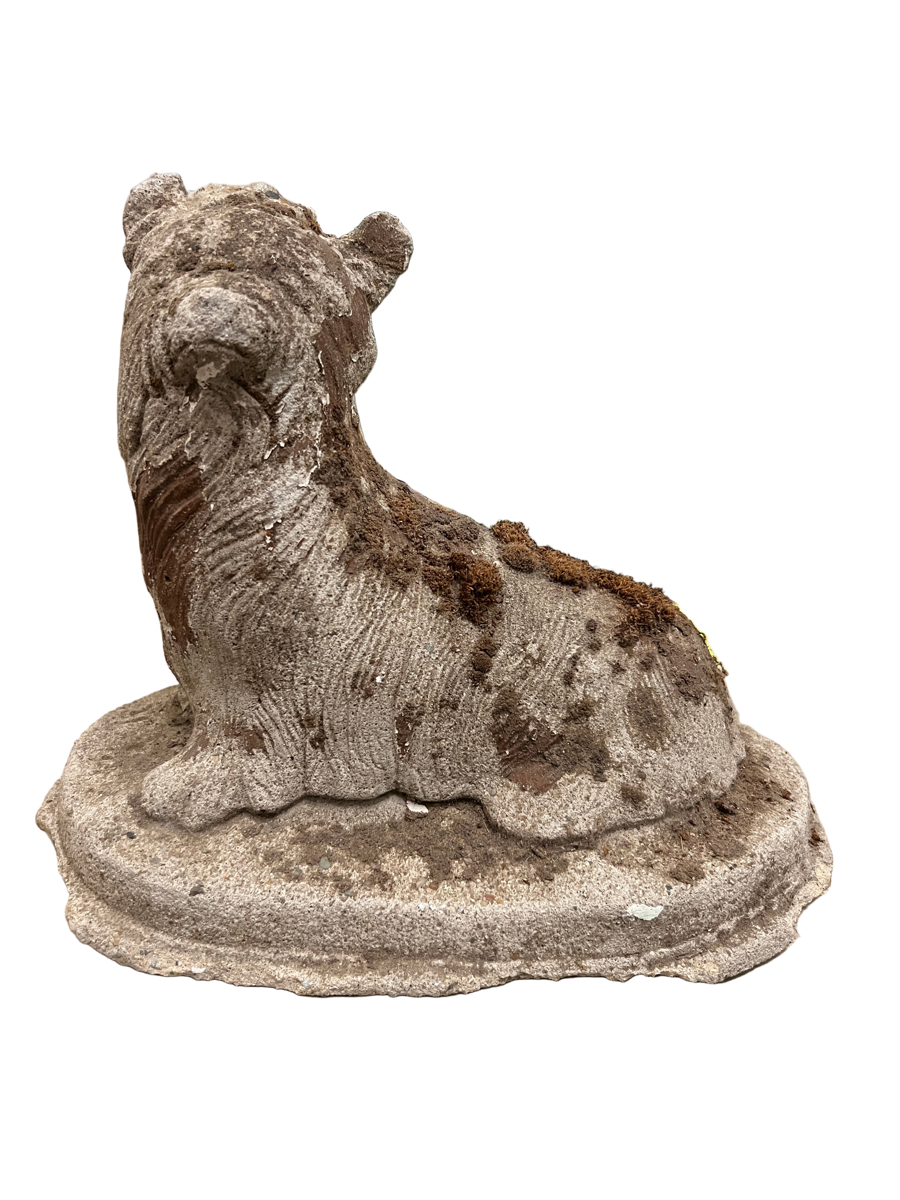 Concrete Terrier Dog Statue