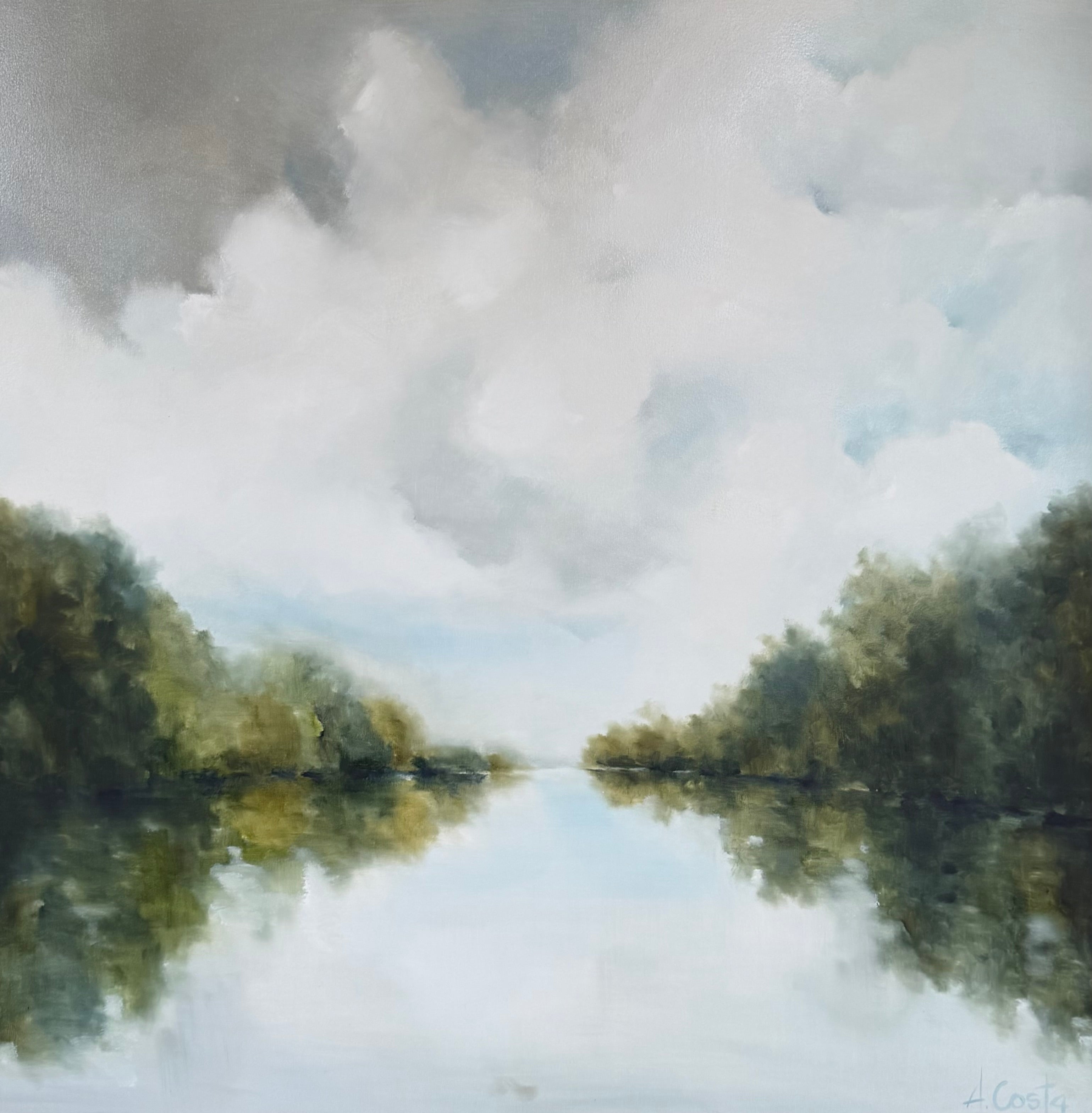 Andrea Costa - Mirror Lake (48 x 48)