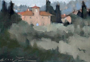 Sherrie Russ Levine - Overlooking the Boboli Gardens (7 x 10)