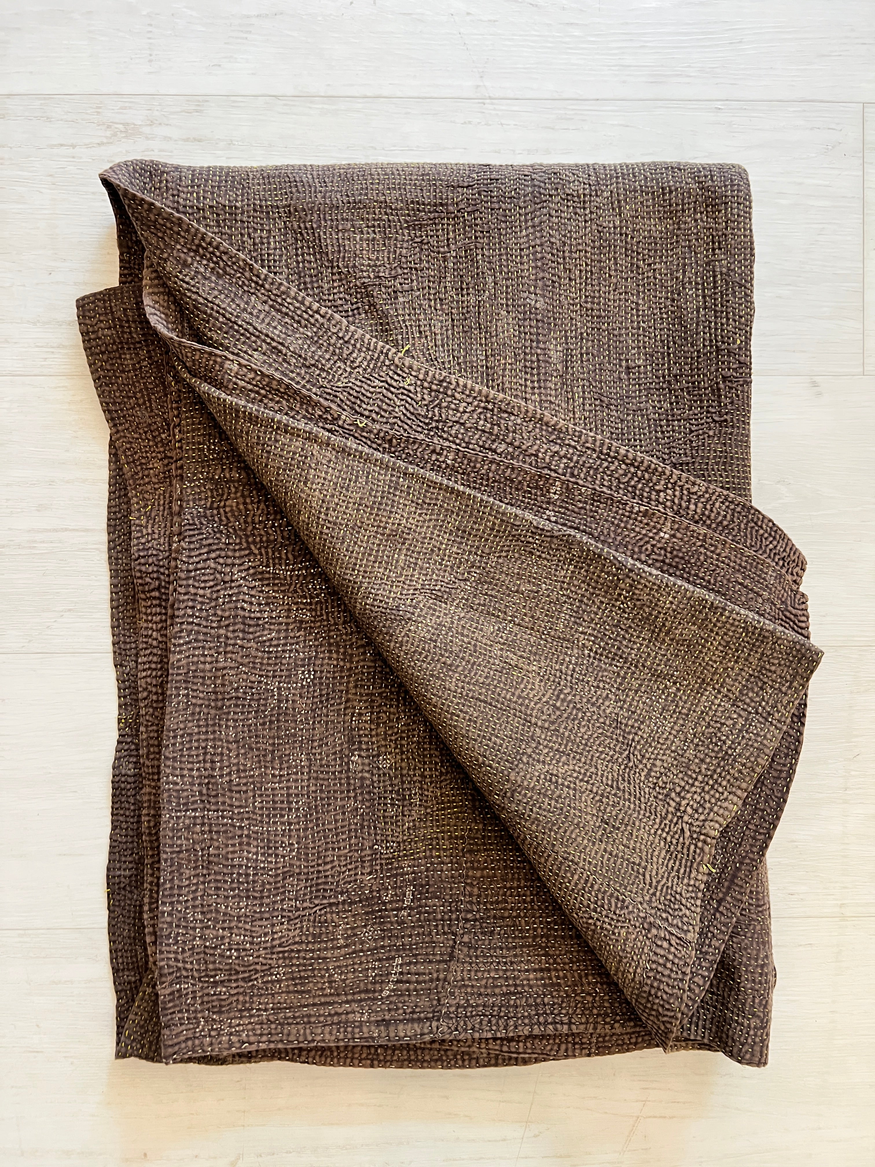 Vintage Medium Brown Throw