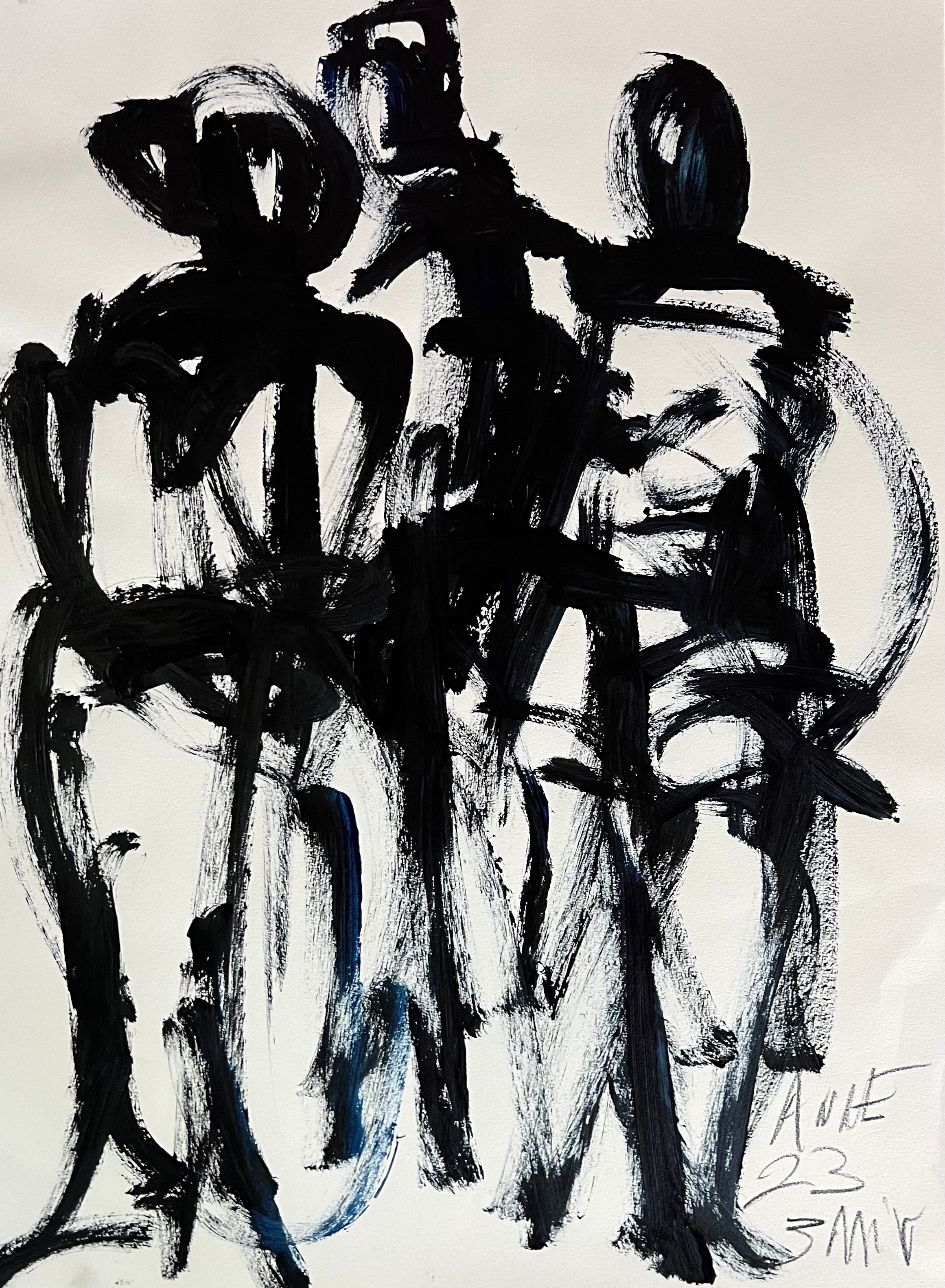 Anne Darby Parker - Ink with Trio l (24 x 18)