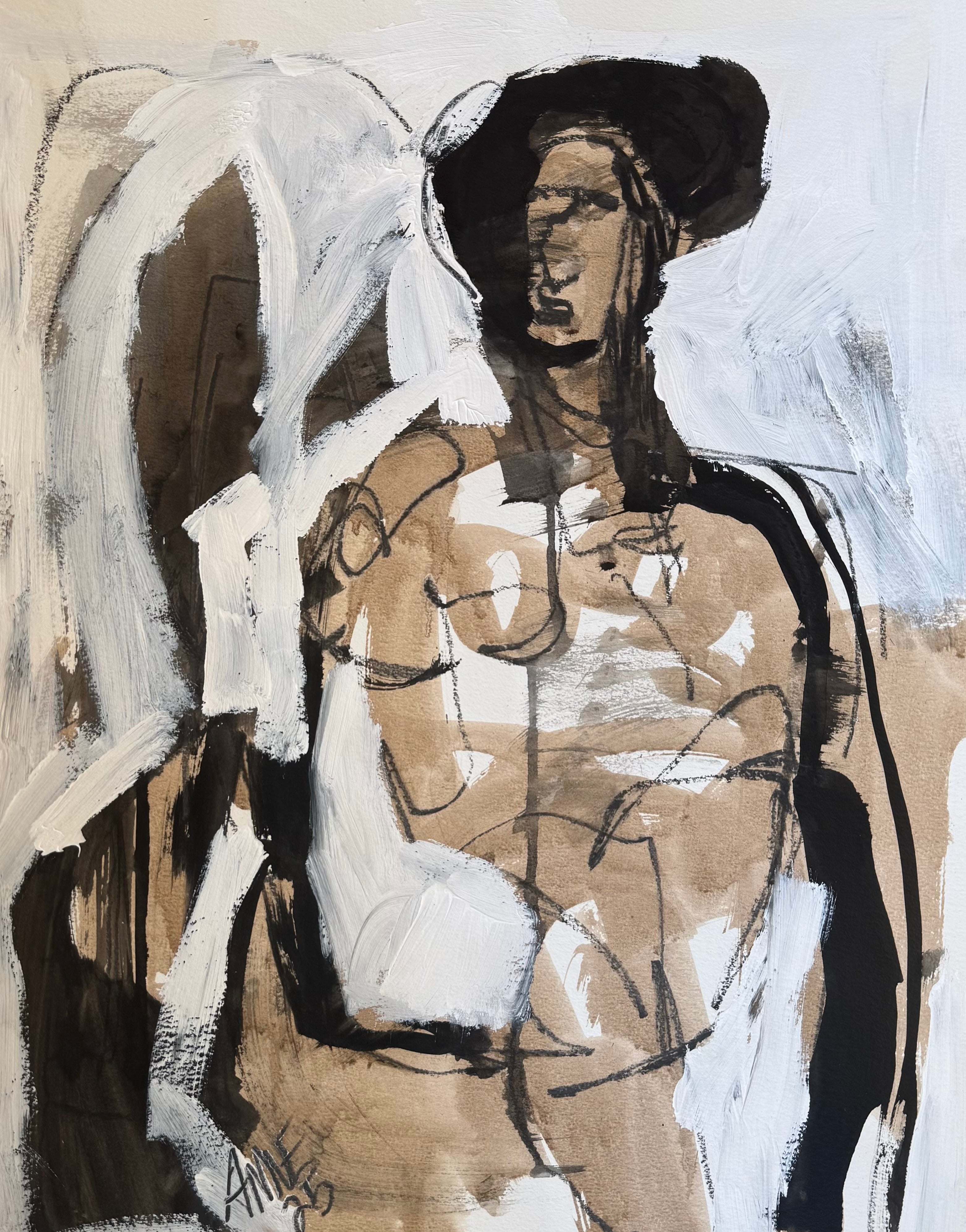Anne Darby Parker - Seated Stoic (24 x 18)