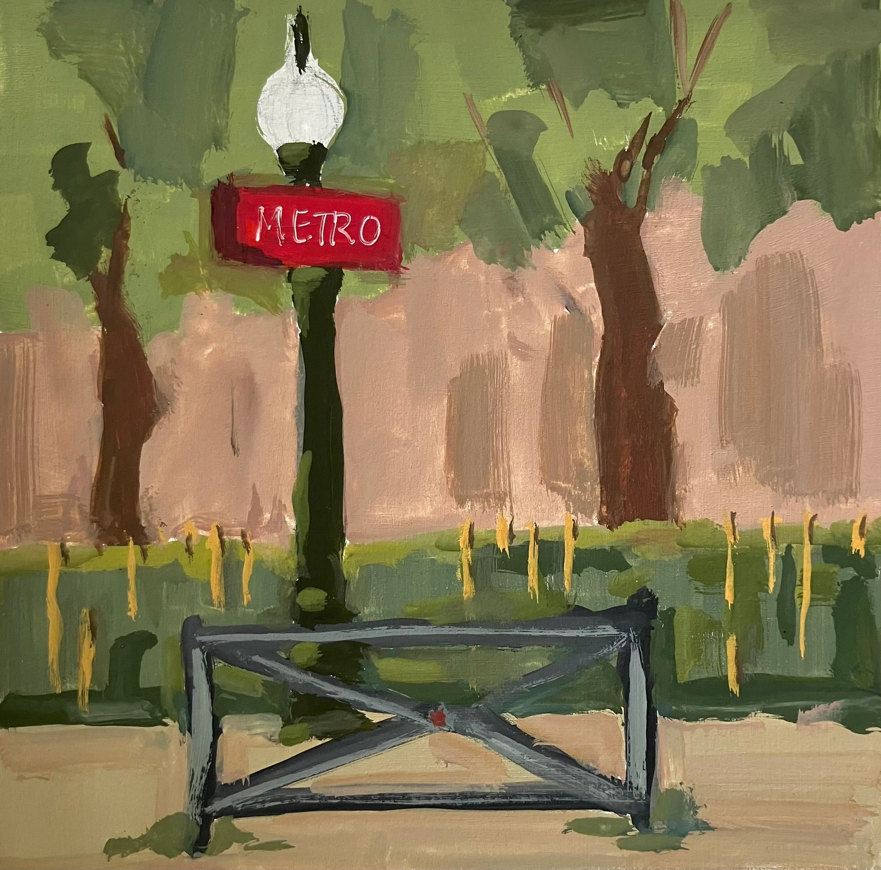 Lesley Powell - Metro Stop (6 x 6) - RESERVED