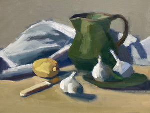 Lesley Powell - Still Life with Dieulefit Pitcher (12 x 16)