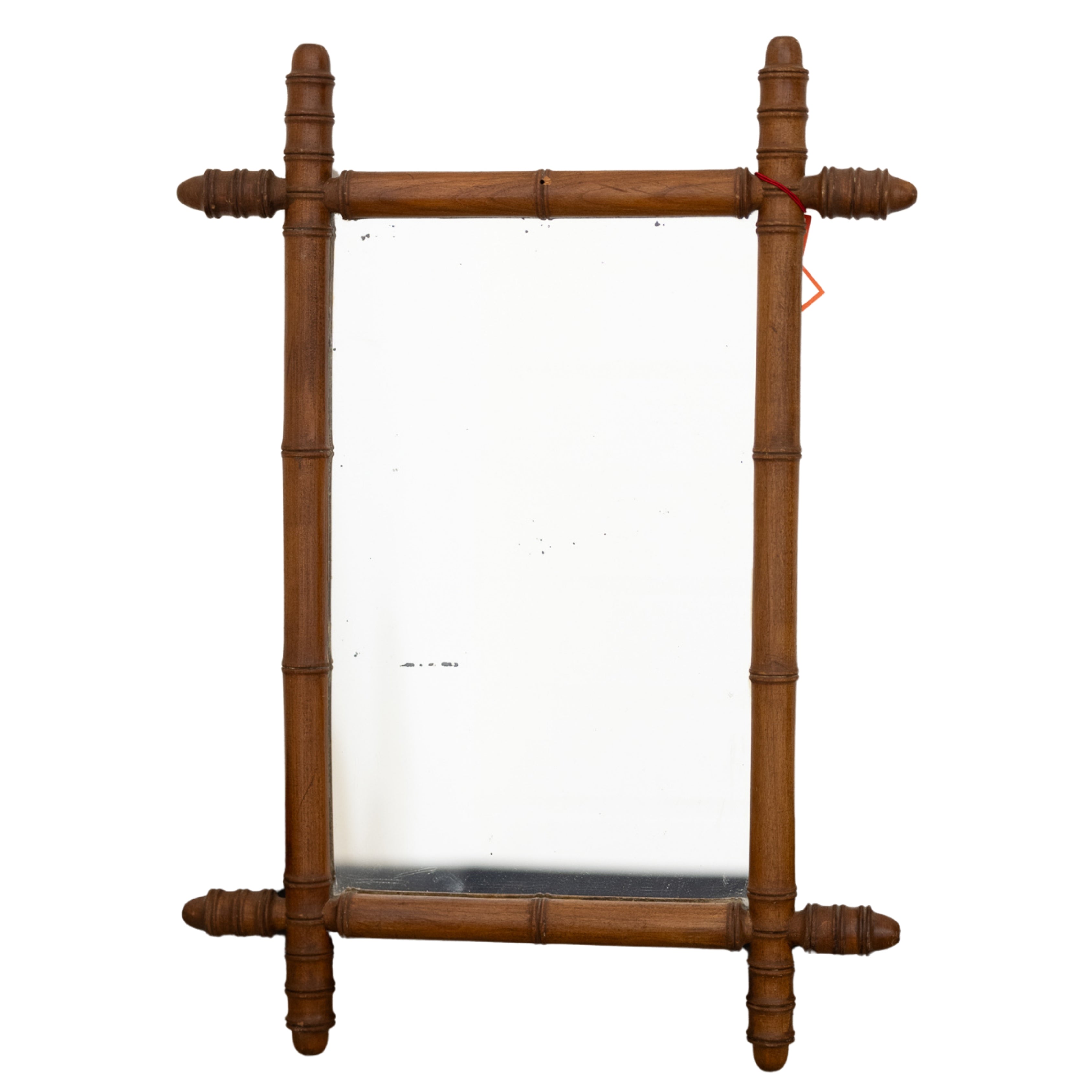 Oak Bamboo-Style Mirror L