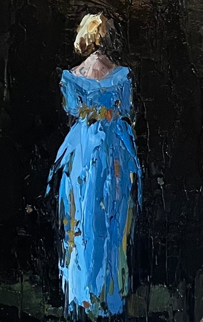 Geri Eubanks - Lady in Blue II (10 x 8)