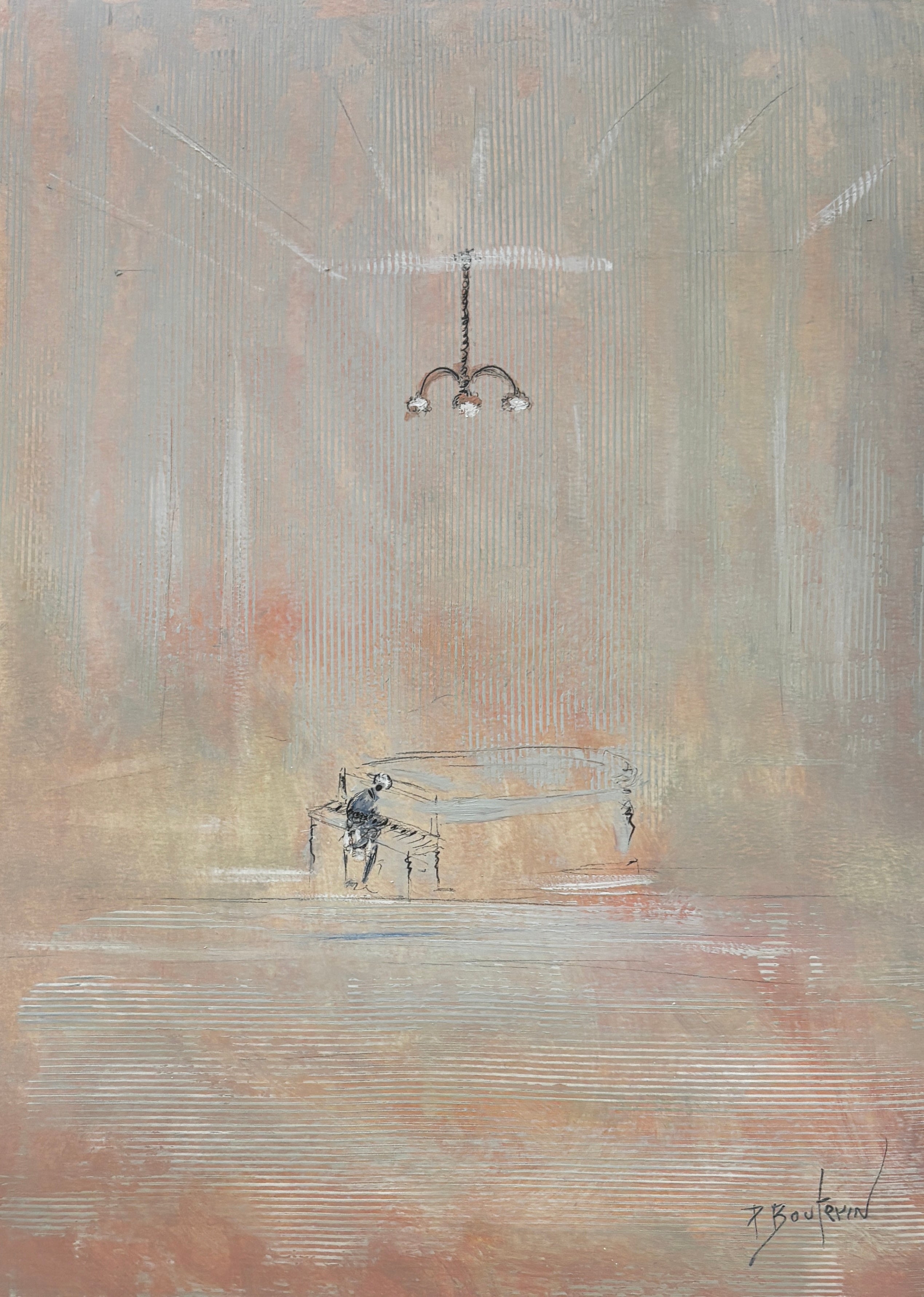 Pascal Bouterin - Le Pianiste (15 x 11)