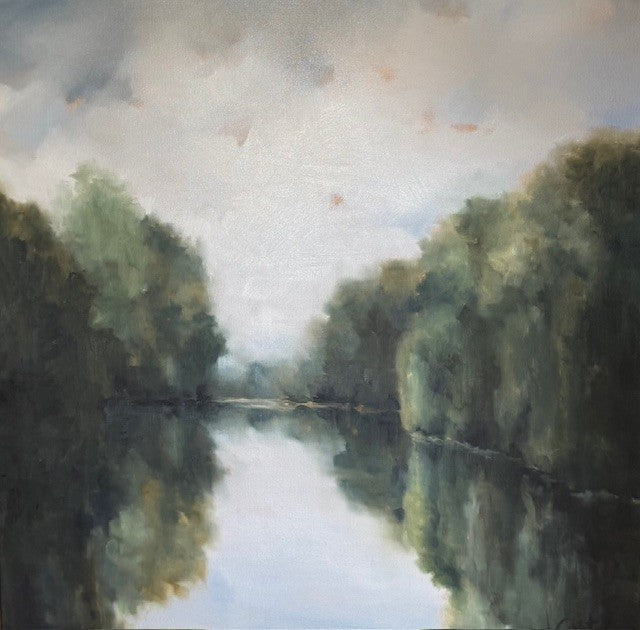 Andrea Costa - Lonely River (36 x 36)