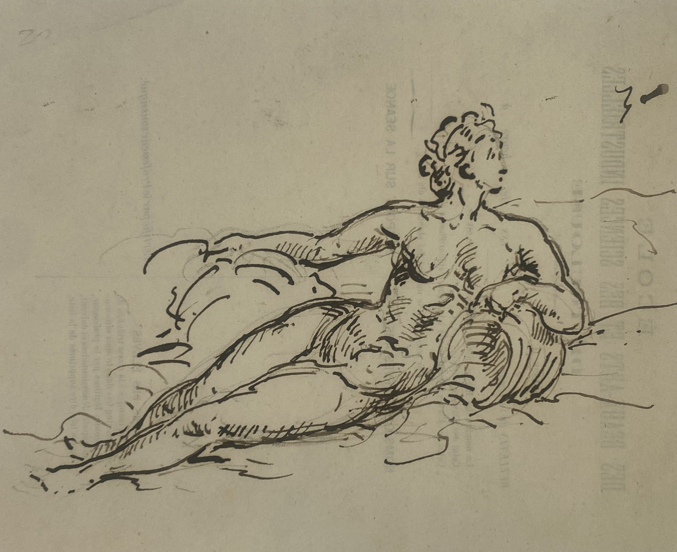 Heritage - Lounging Lady 19c. (7 x 8)