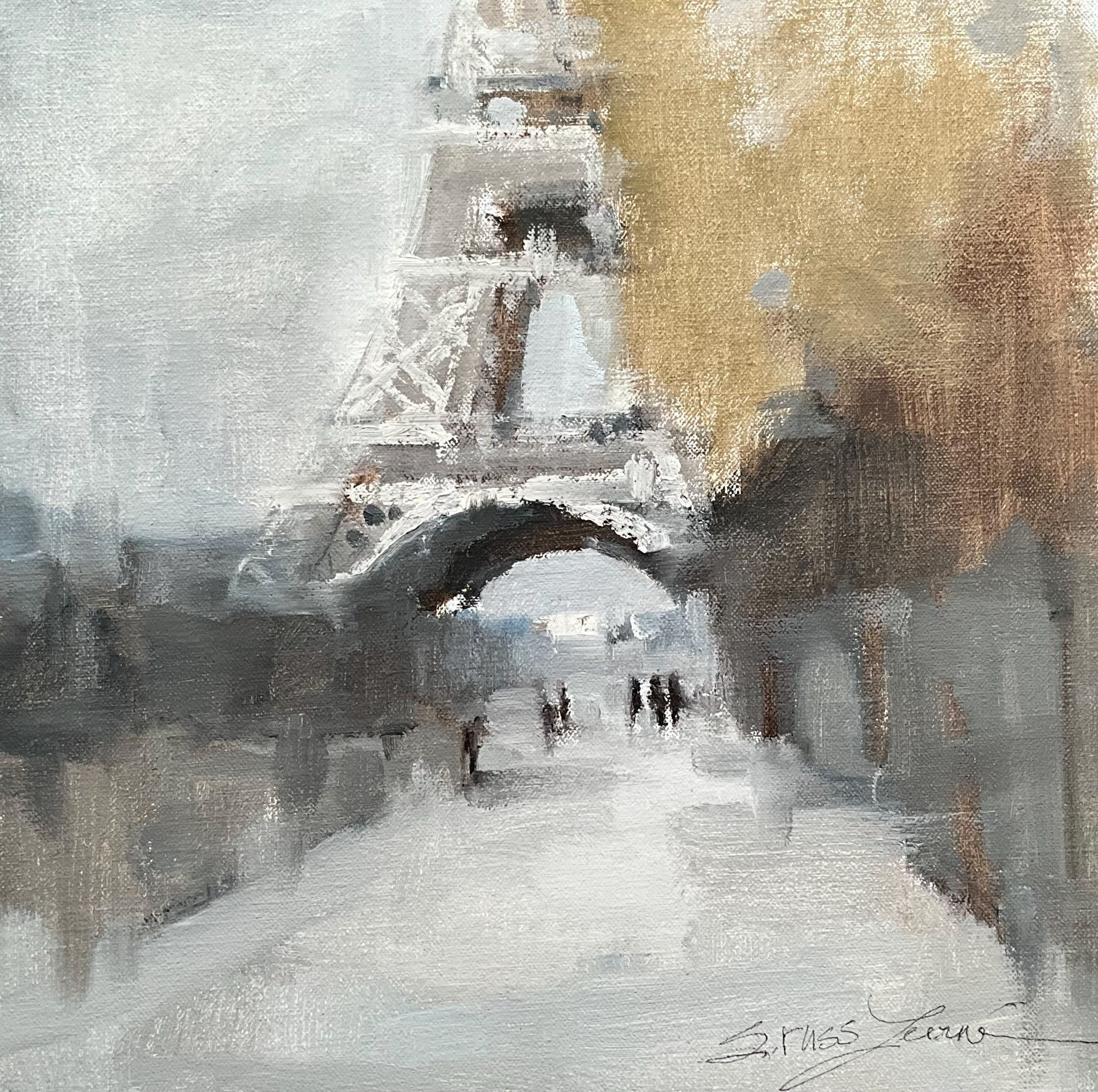 Sherrie Russ Levine - Madame Eiffel (12 x 12)