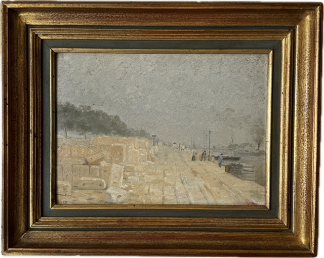 Heritage - Misty Morning at the Pier (14.5 x 18)