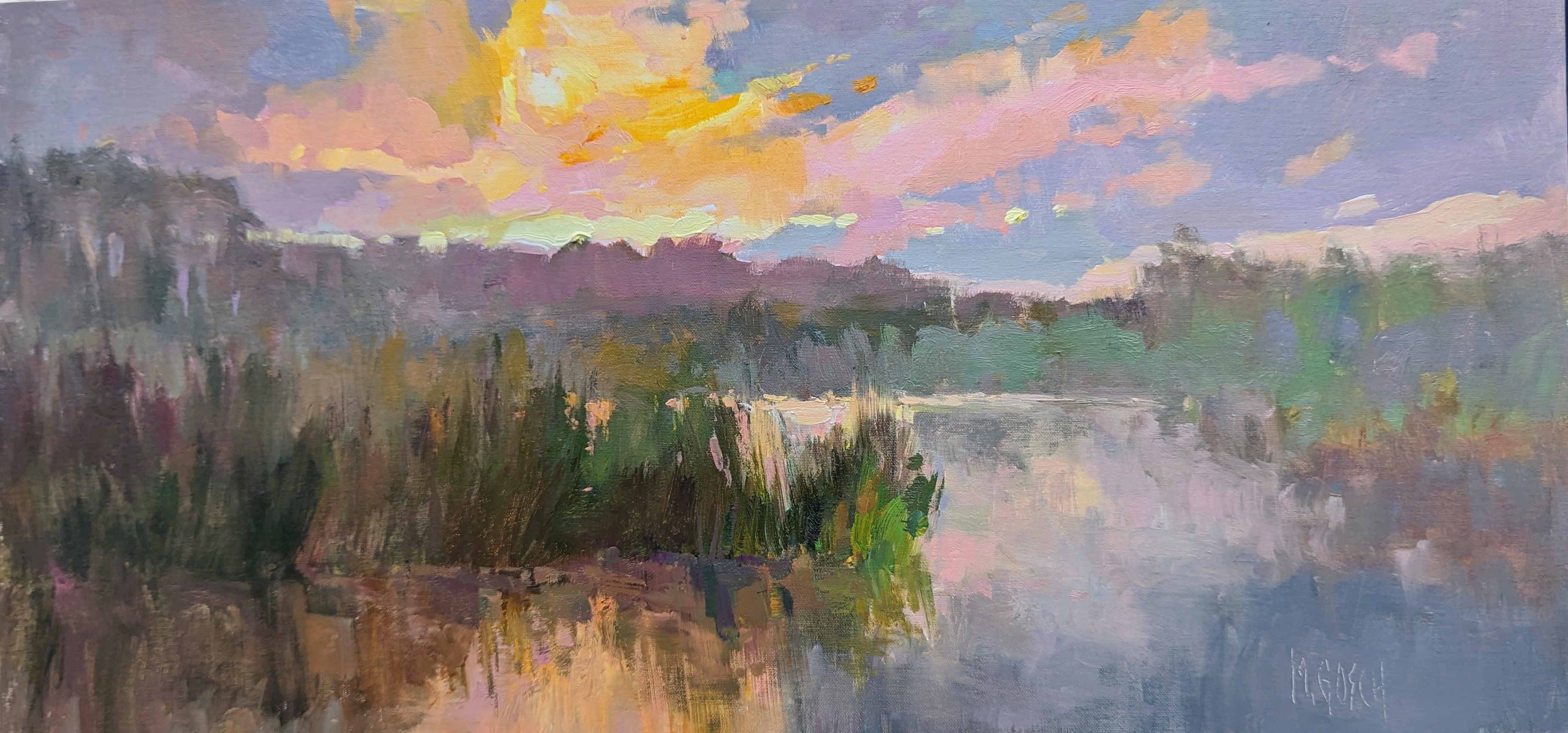 Millie Gosch - Sunrise over Duck Creek (12 x 24)