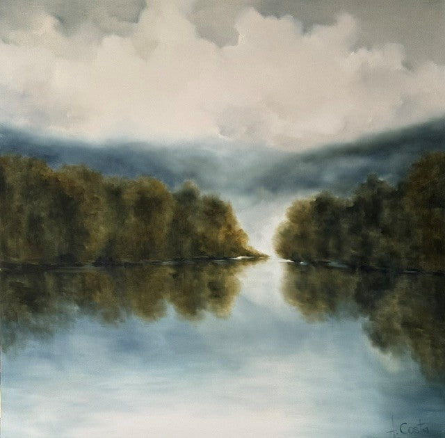 Andrea Costa - Mountain Lake (48 x 48)