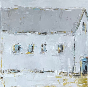 Geri Eubanks - Old White Barn II (12 x 12)