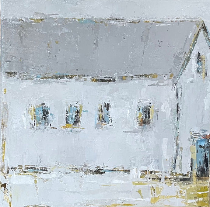 Geri Eubanks - Old White Barn II (12 x 12)