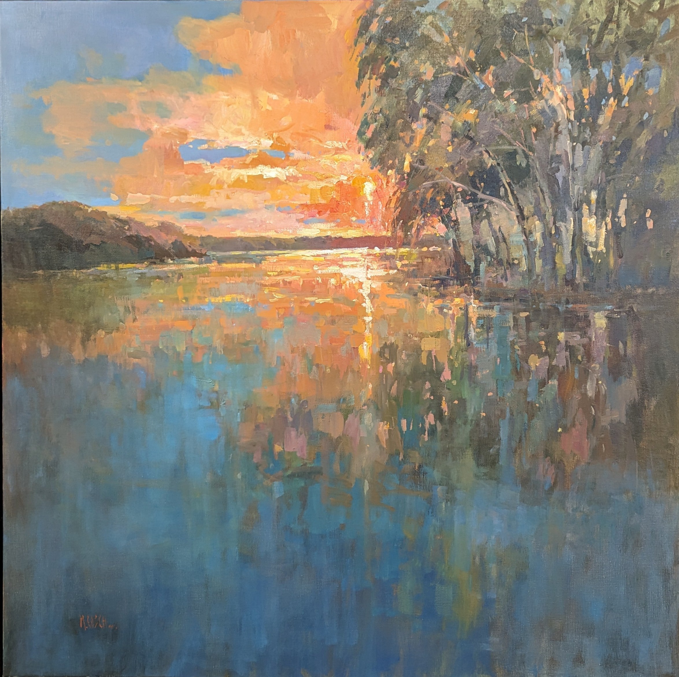 Millie Gosch - Sunset Rendezvous (48 x 48)