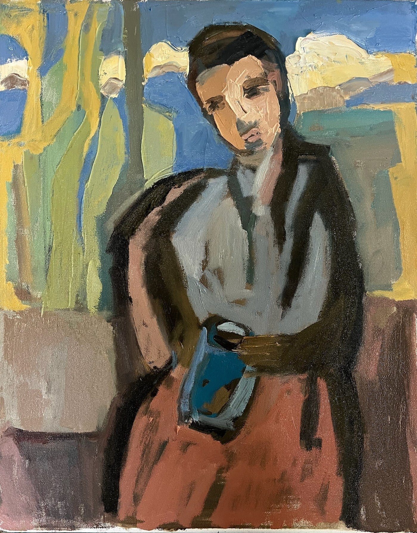 Anne Darby Parker - Passage of Innocence - Inspired by Cezanne and Picasso (20 x 16)