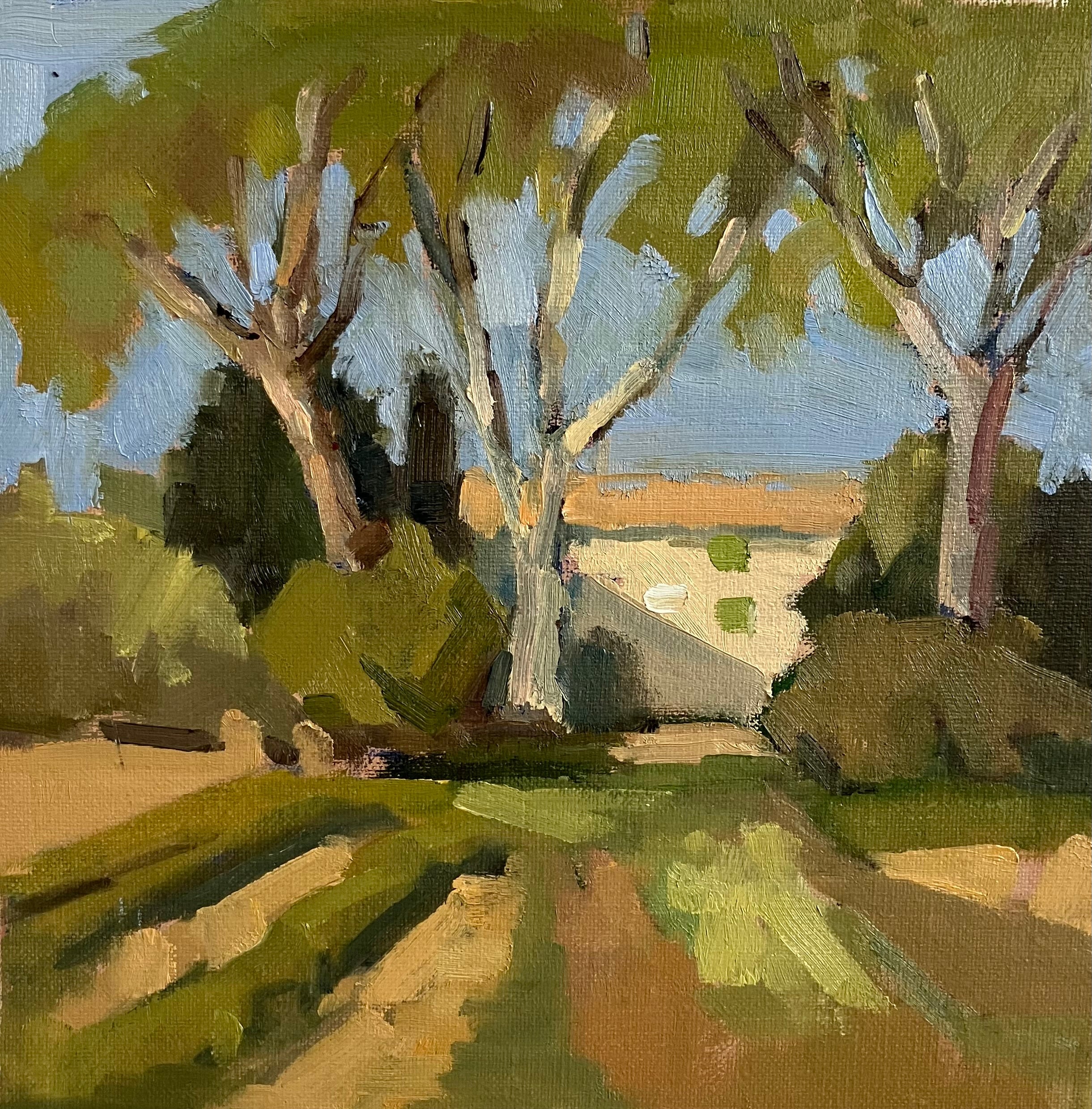 Lesley Powell - Pavilion under the Pines (10 x 10)