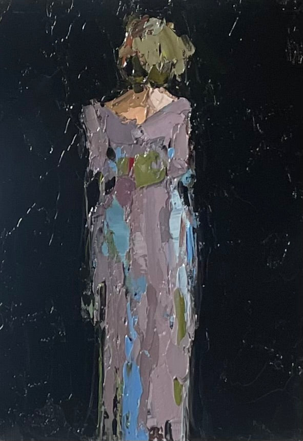 Geri Eubanks - Petite Figure in Purple (7 x 5)