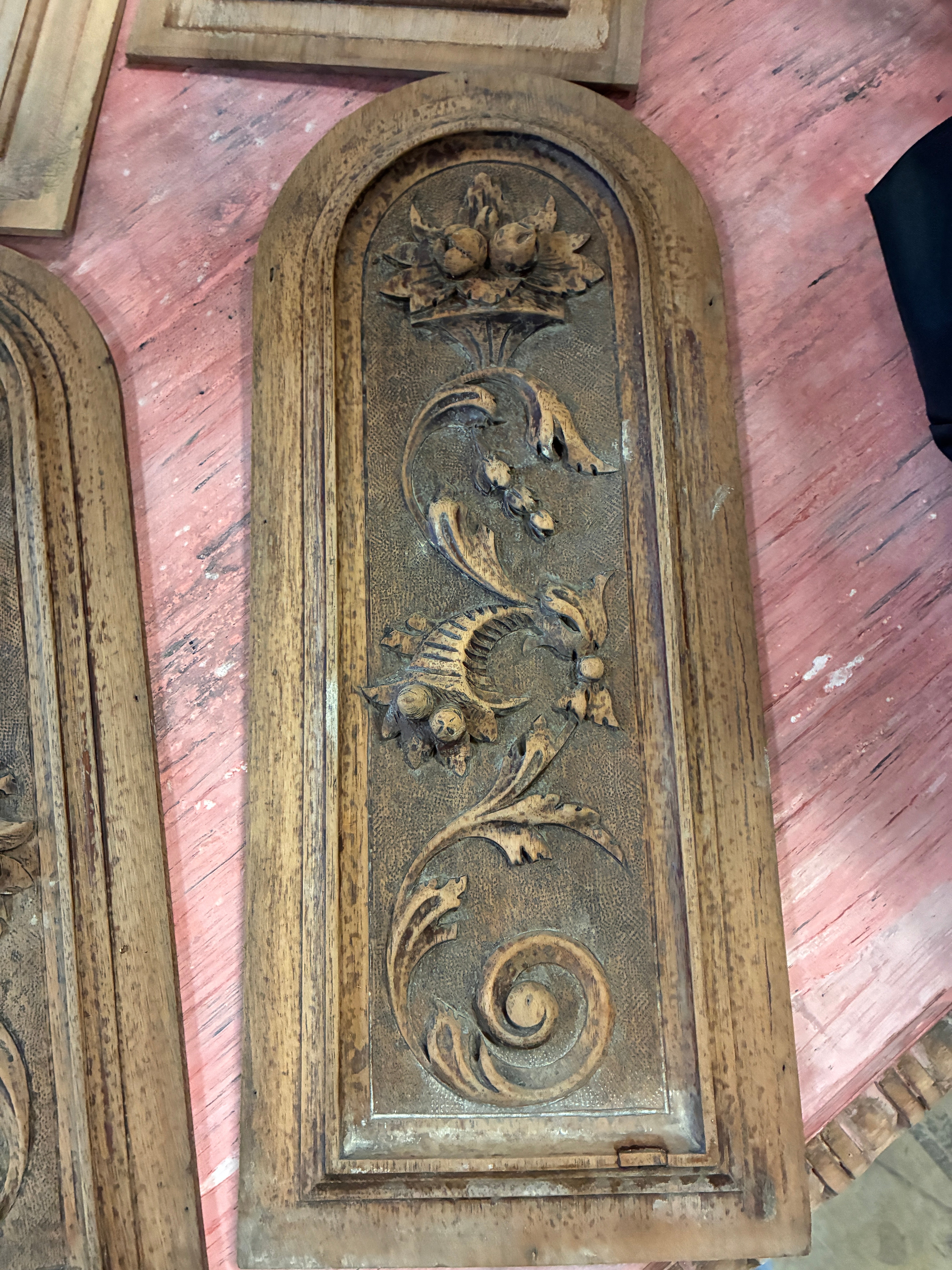 Wood Carved Panel
