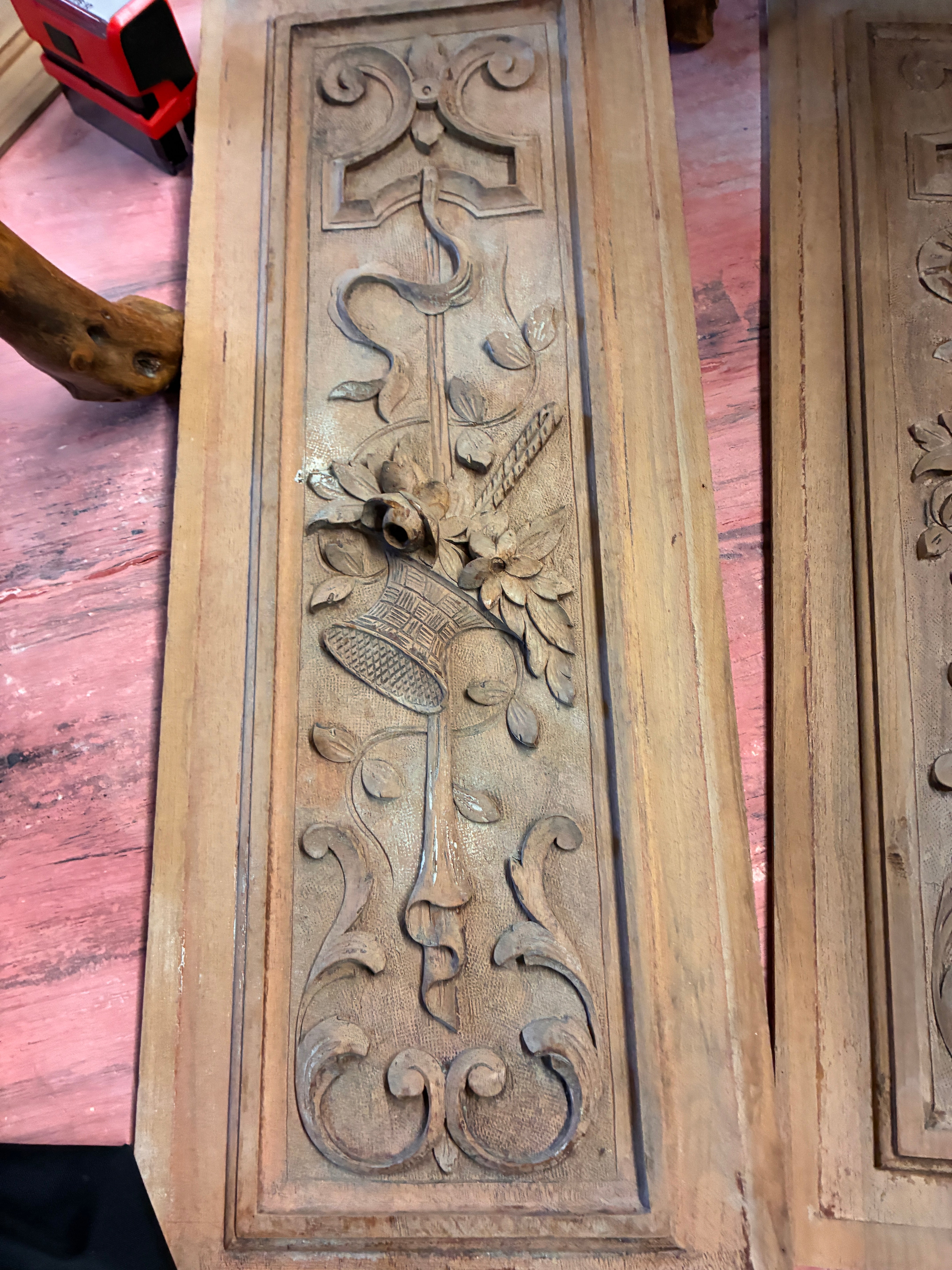 Wood Carved Panel