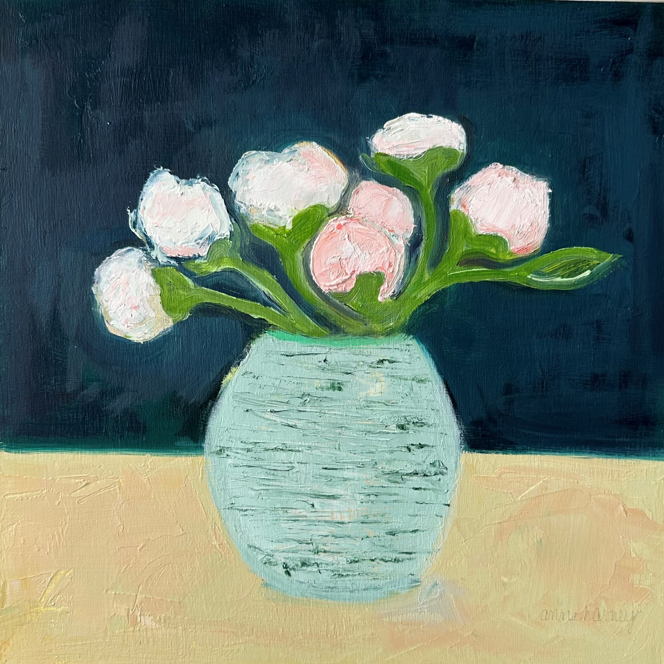 Anne Harney - Pink Peonies (12 x 12)