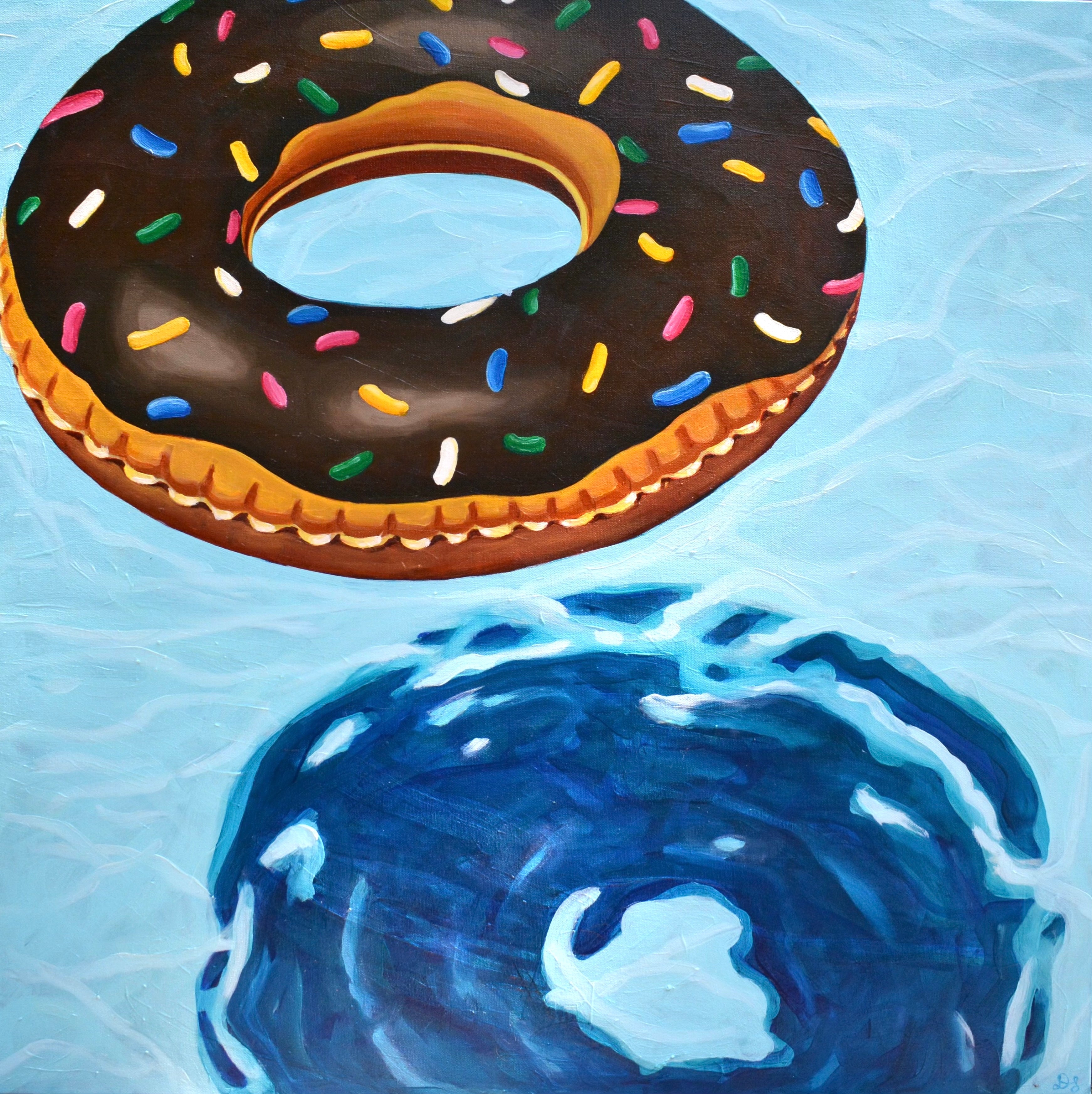 Devan Sweeney - Pool Party (36 x 36)