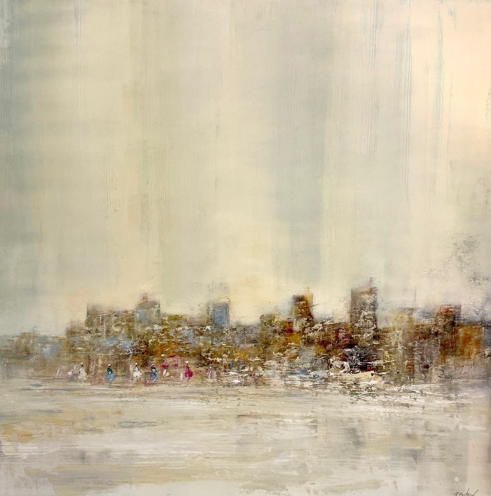 Pascal Bouterin - Promenade de printemps (39 x 39)