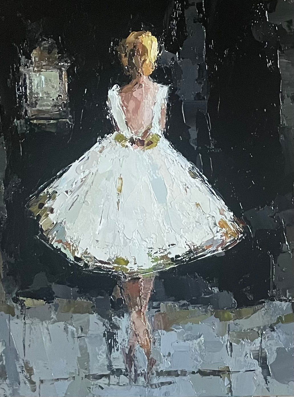 Geri Eubanks - Reflection in White II (14 x11)