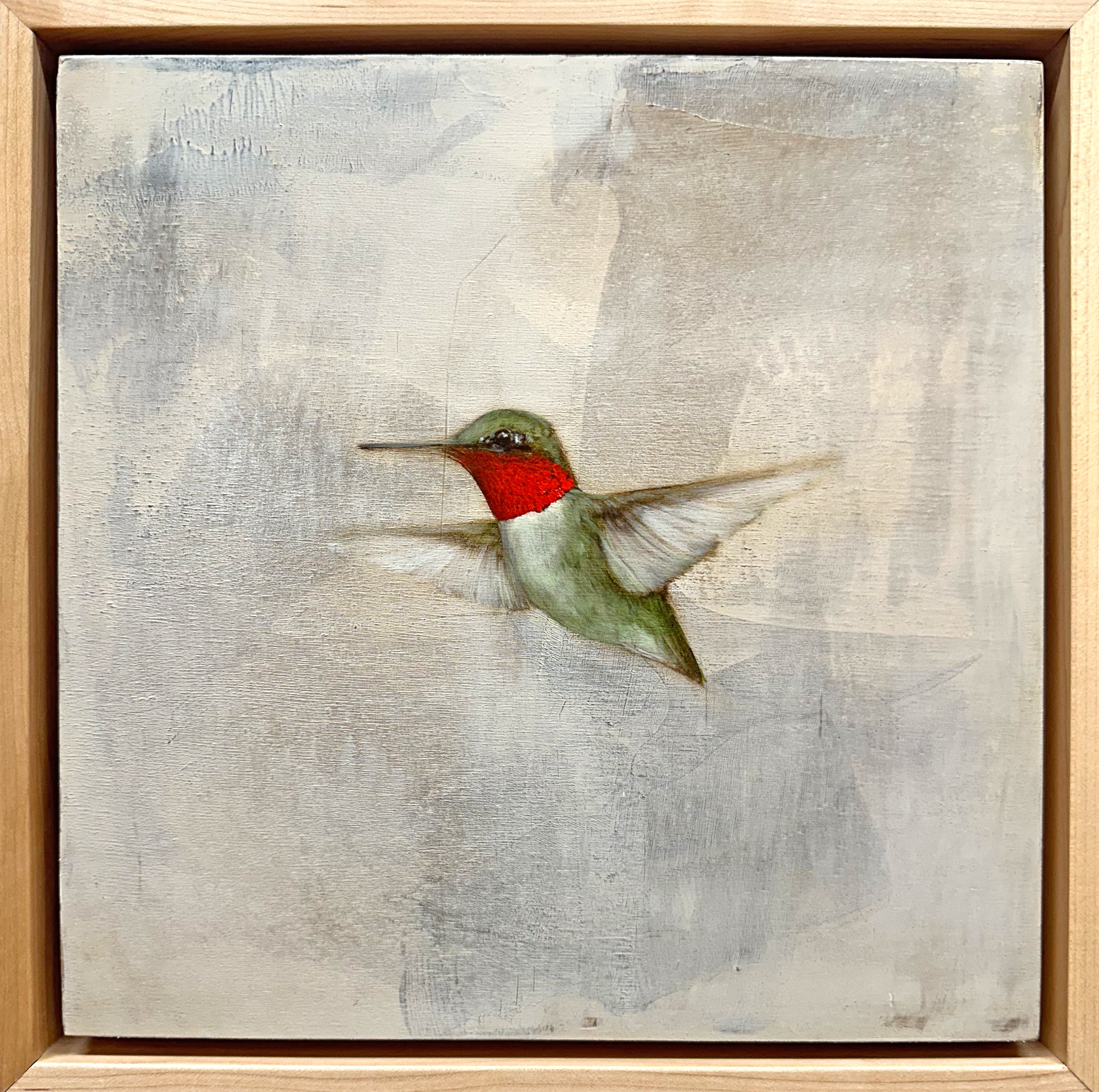 Jessica Pisano - Ruby-Throated Hummingbird II (12 x 12)