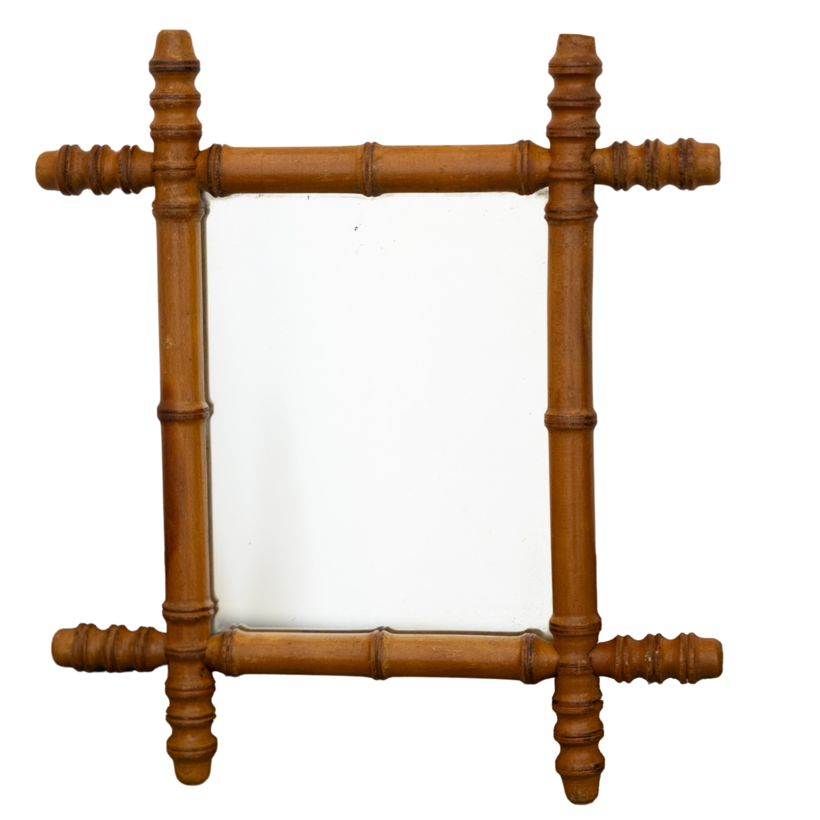 Oak Bamboo-Style Mirror SM