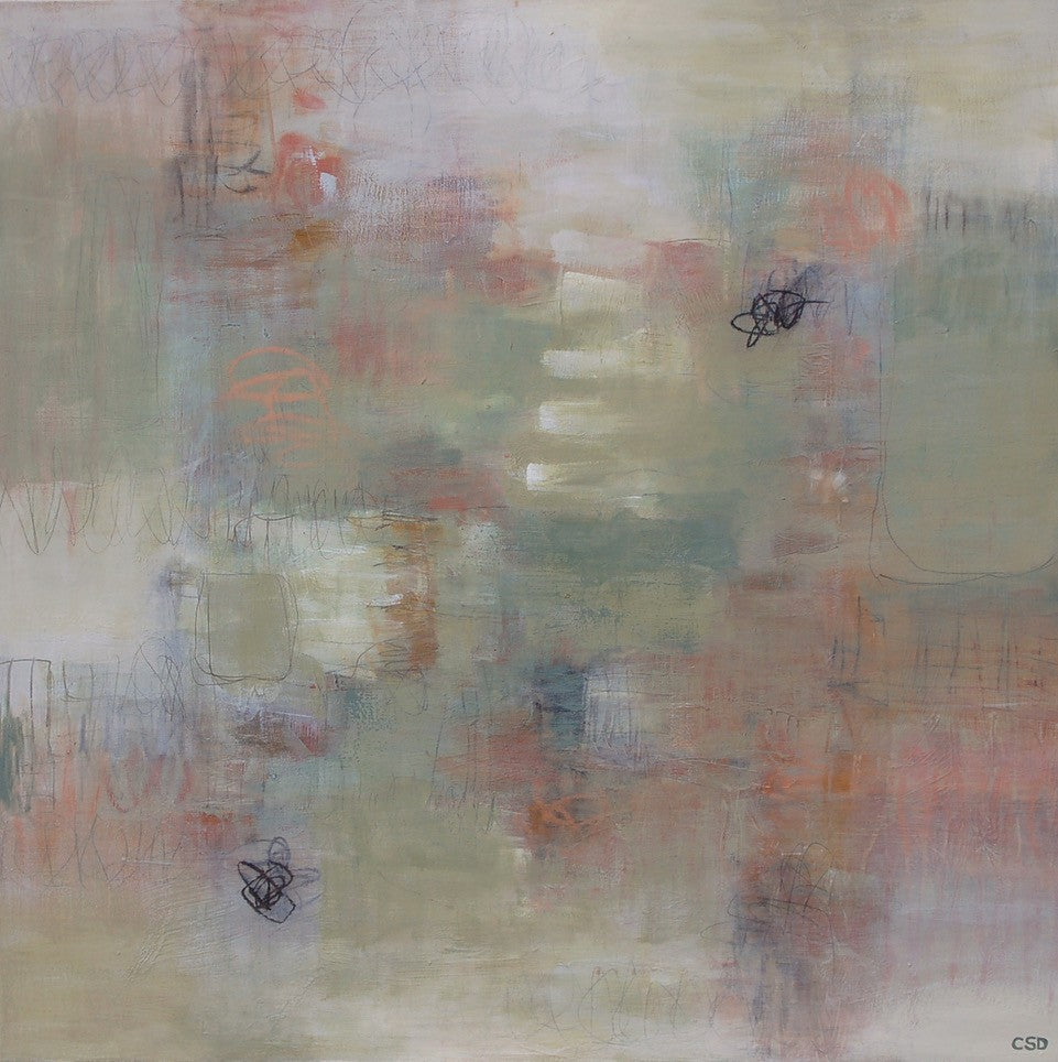 Christina Doelling - Sage & Dahlias (40 x 40)