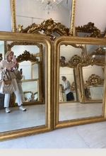 Load image into Gallery viewer, Gold Louis Philippe Mirror 55&quot; x 40&quot;