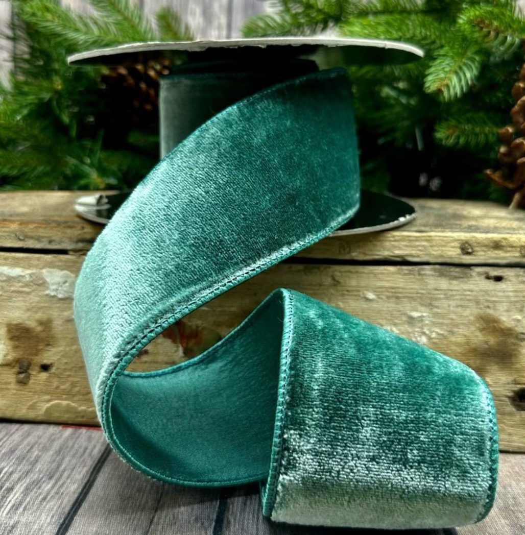 Celadon Lush Velvet Ribbon 2.5" x 10yds