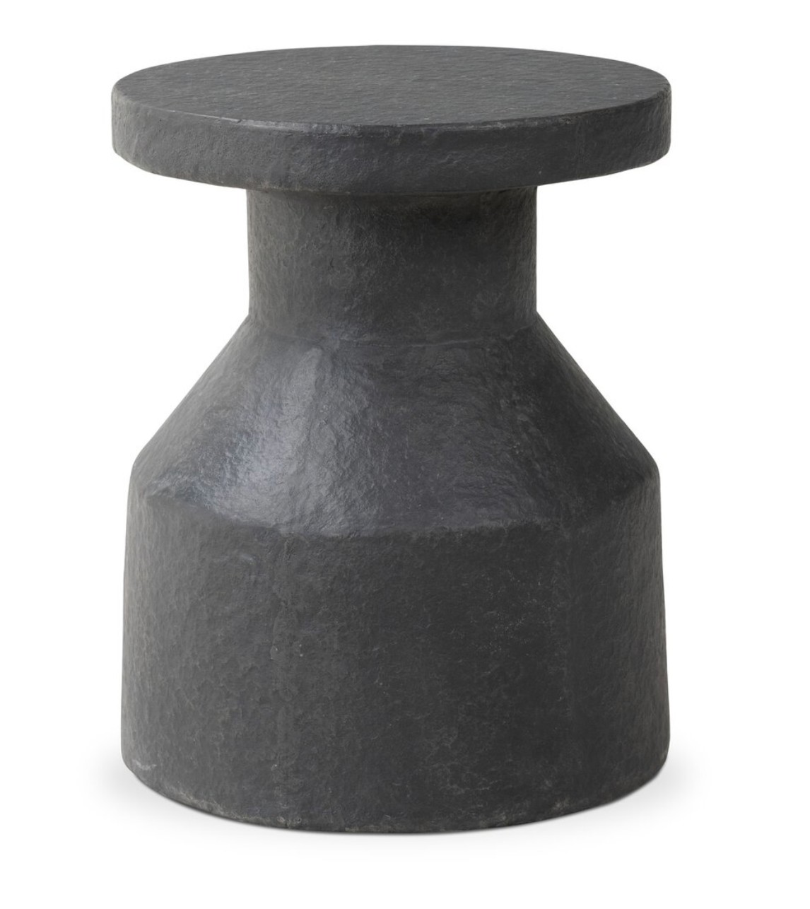 Distressed Concrete End Table