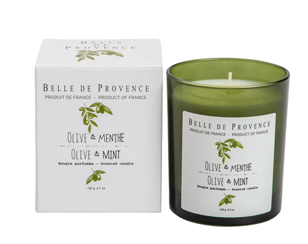 Olive Mint Candle 190G Belle de Provence