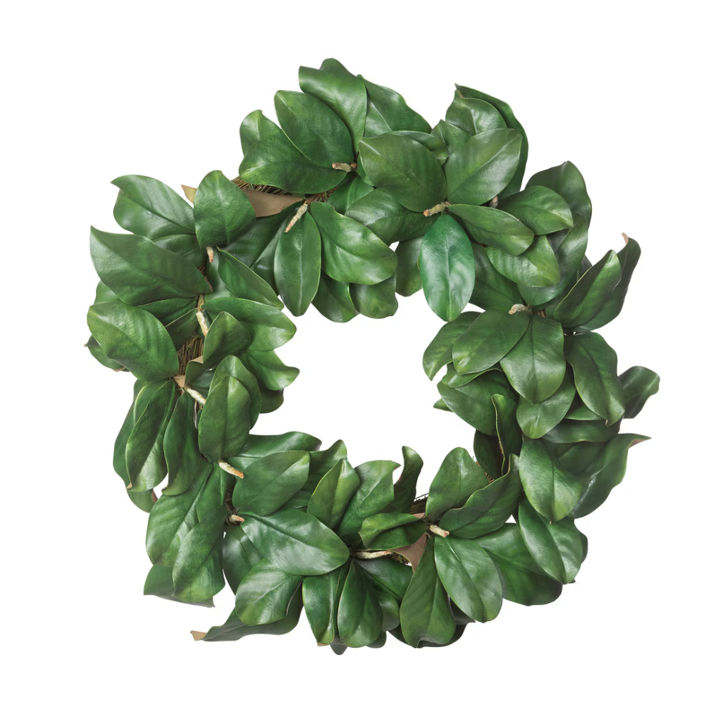 Faux Full Magnolia Wreath