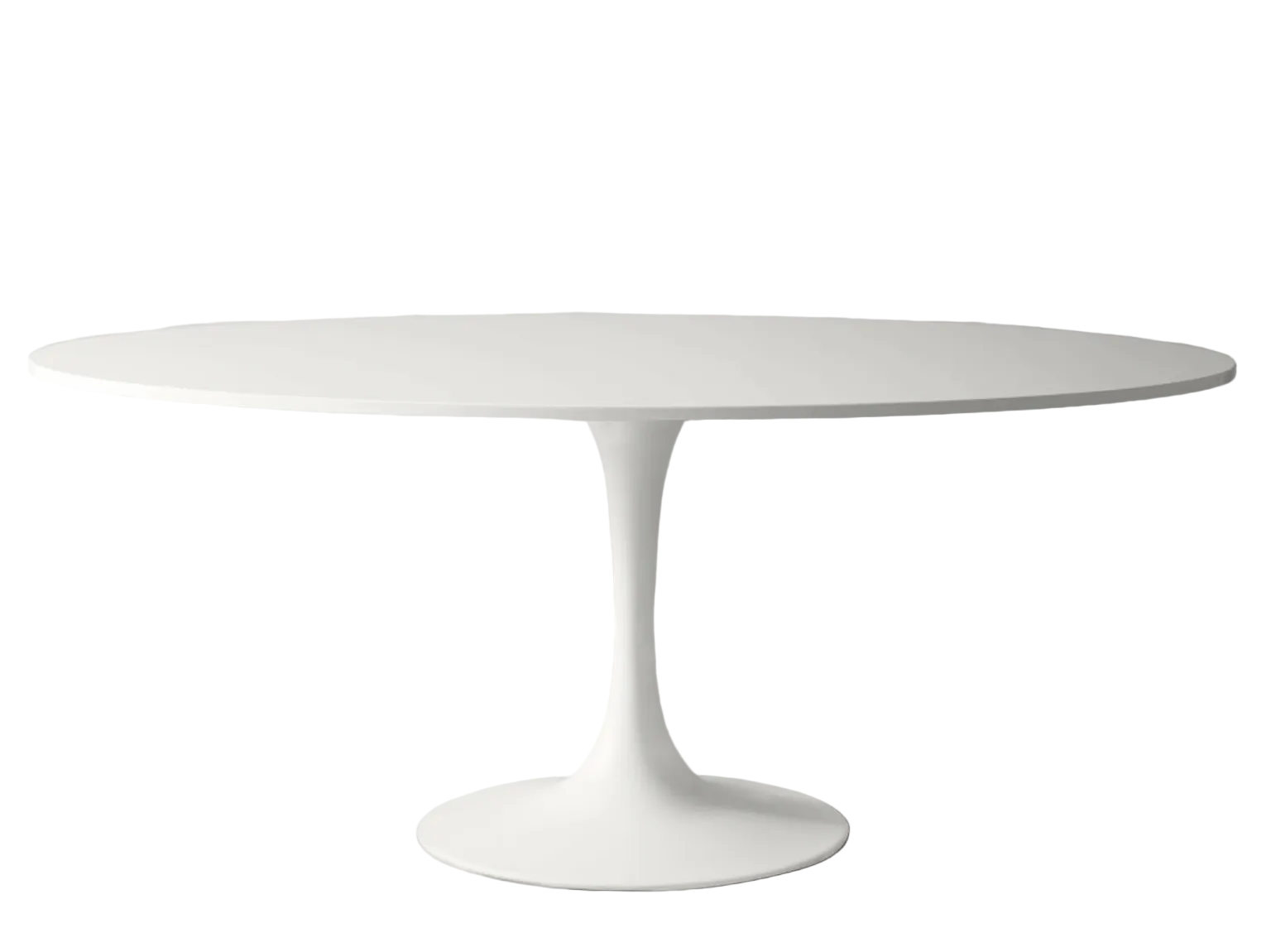 Oval Tulip Table White 98x53x28.5