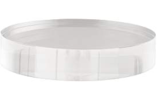 Crystal Round Riser 8"x8"x2"H