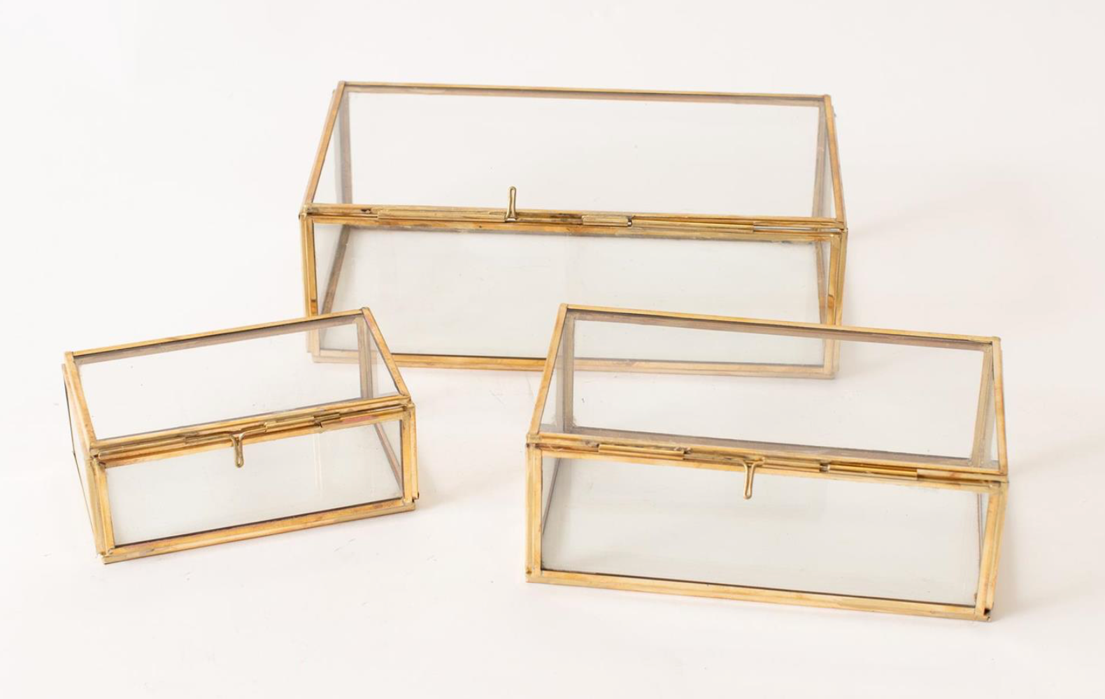 Small Brass & Glass Box