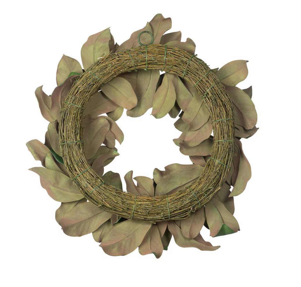 Faux Full Magnolia Wreath