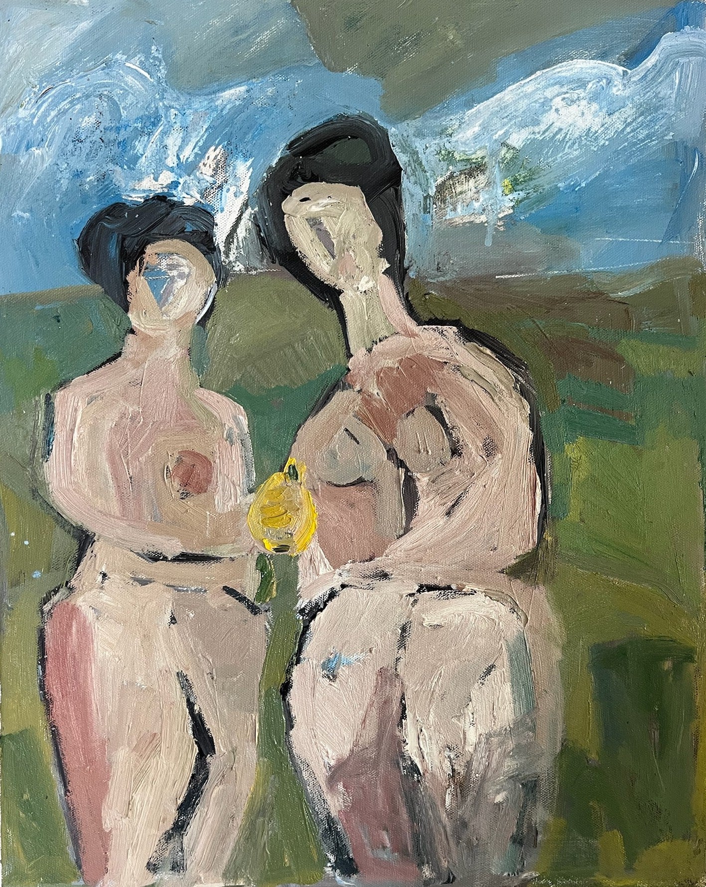 Anne Darby Parker - The Shared Beginning - Inspired by Cezanne (20 x 16)