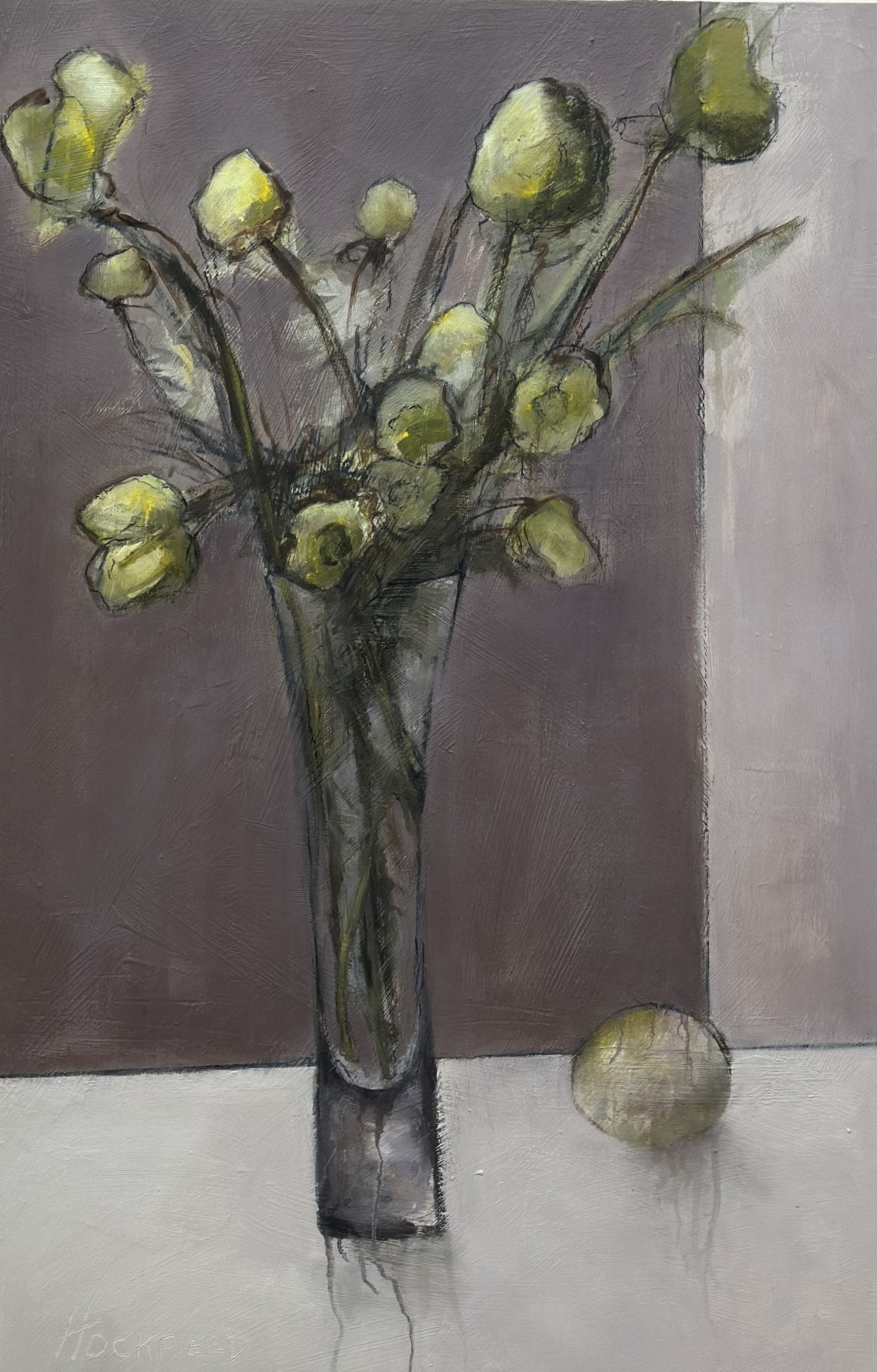 Sharon Hockfield - My Lenten Roses (36 x 24)
