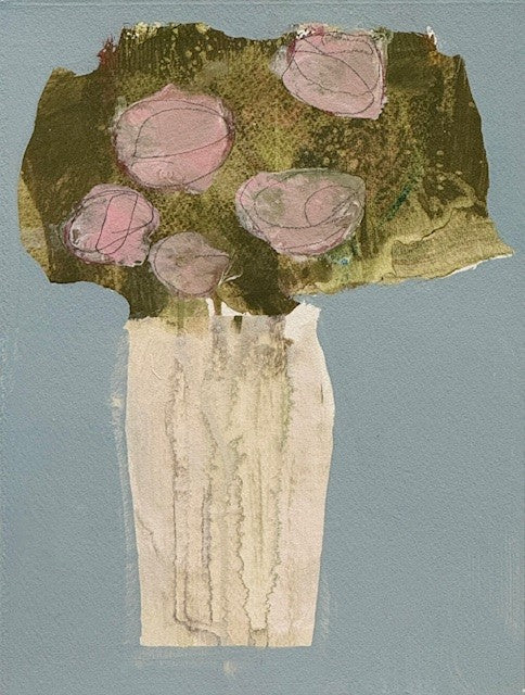 Ellen Rolli - Sheer Vessel and Bouquet (12 x 9)