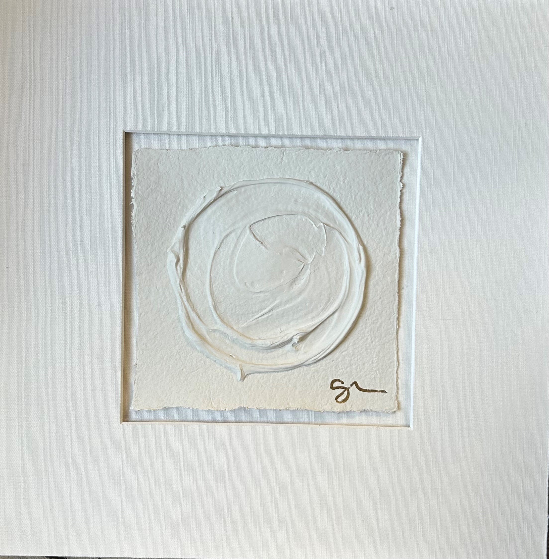 Sally Threlkeld - Silent White (20 x 20)